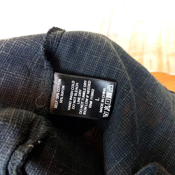 Lush Jumpsuit Womens L Black Textured Rayon Romper Overalls Grunge 90s Preppy - Picture 10 of 10